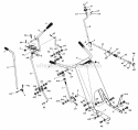 Handle & Control Diagram and Parts List for 2680B 300000001-399999999 - 1973 Lawn Boy Snow Blower